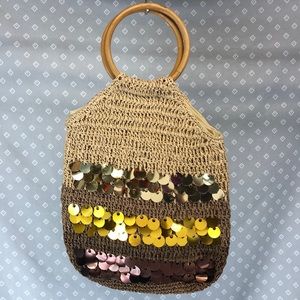 GaBaangs Macrame Sequin Bag Purse